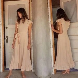 Christy Dawn Quinn Maxi Dress Butterscotch Size Small